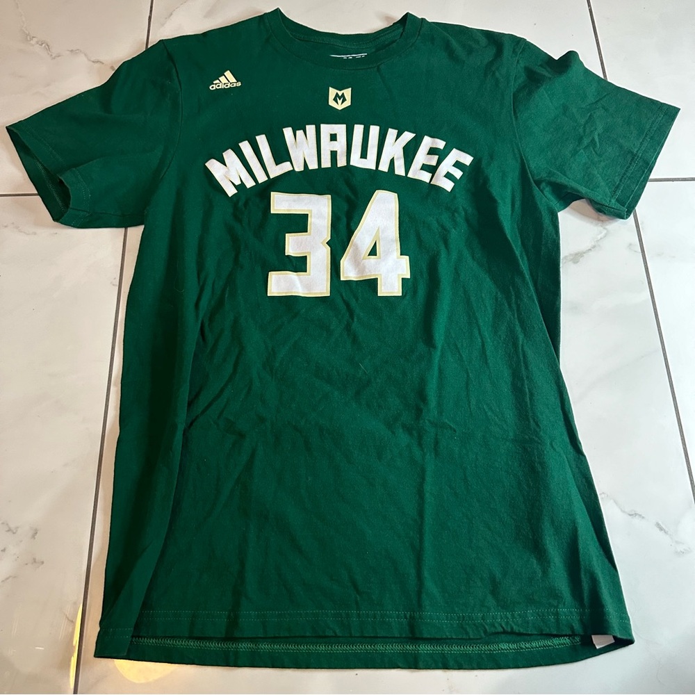Giannis antetokounmpo Milwaukee bucks nba jersey shirt size medium adidas